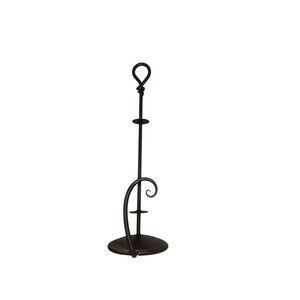 Hand crafted wrought iron Black paper towel Holder One Size